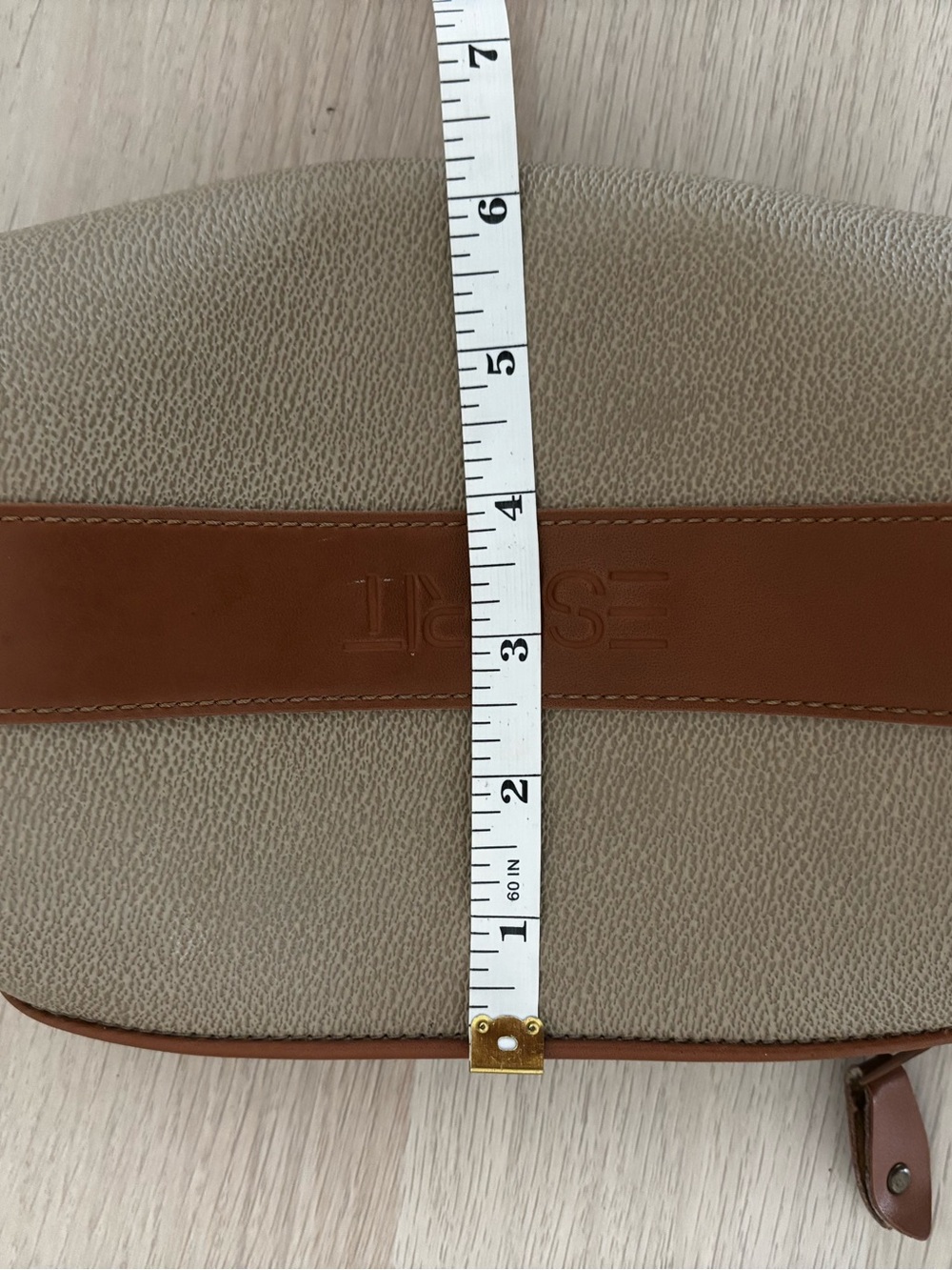 VINTAGE 1990’s ESPIRIT Tan Brown Crossbody Purse - Picture 8 of 10